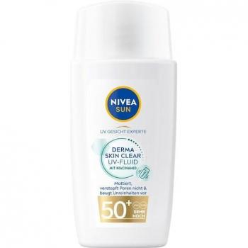 NIVEA Sonnenfluid Gesicht Derma Skin Clear LSF 50+