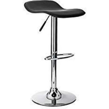 Alphason Ohio Black Leather Barstool