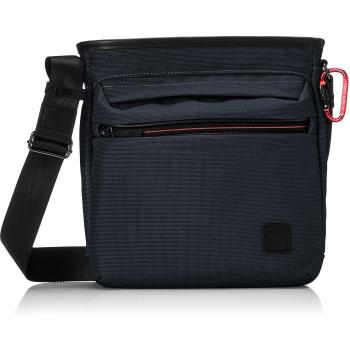 Split-Con Dark Blue Shoulder Tote
