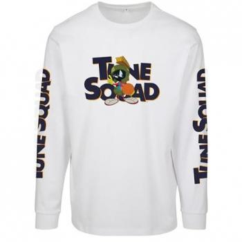 Mister Tee T-shirt A Maniche Lunghe Space Jam Taz Pose Bianca 2XL