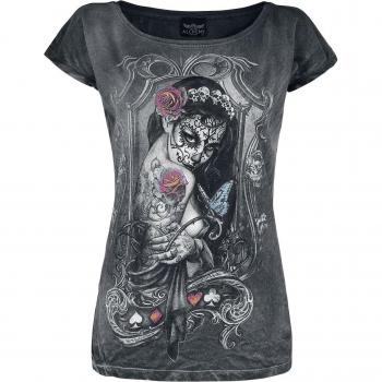 Alchemy England Gothic Anthracite Tee – Widow’s Weed – Womens S‑XXL