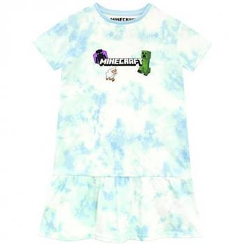 Pixelated Prism Tie‑Dye Dress for Teens