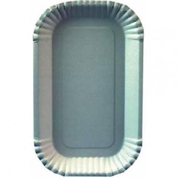 00 Schalen, Pappe pure eckig 15 cm x 23 cm x 2 cm weiss