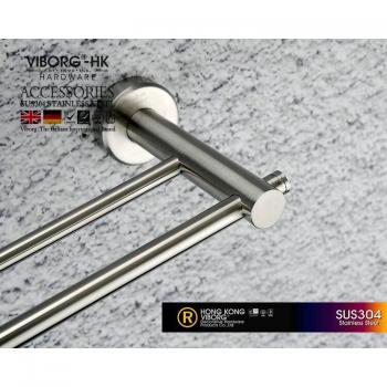 Viborg SUS304 60cm Bathroom Double Towel Bar