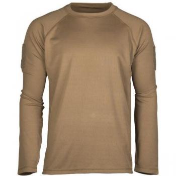 Mil-Tec Tactical Quickdry Shirt Langarm dunkel coyote