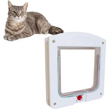 Controllable White Cat Safe Pet Door