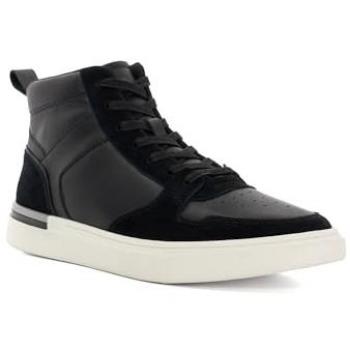 Dune London Men's Strictly Black High Top Trainers