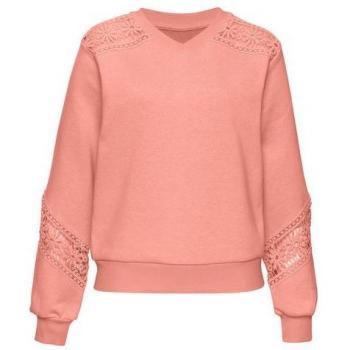 Vivance Sweatshirt mit zarten Spitzendekoren an Schulter und Ärmel