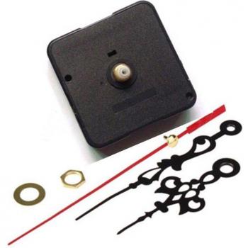 Quartz Clock Movement Mechanism Long Shaft Red Hands Repair Kit