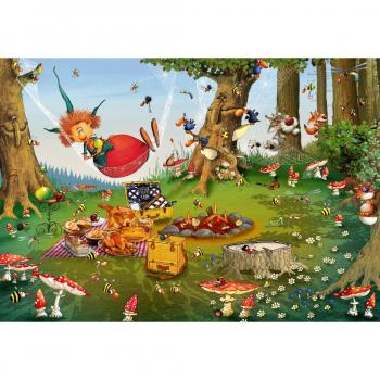 Puzzle Pique-Nique de la Sorcière François Ruyer Grafika Kids