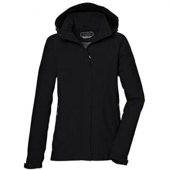 Killtec Outdoor‑Damenjacke KOS 51 – 100 % Polyester, schwarz, Größe 38