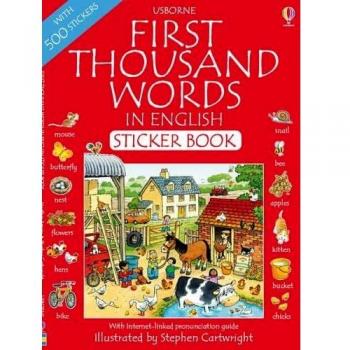 First 1000 Words in English Sticker Book