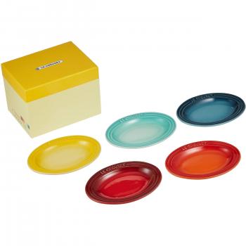 Microwave & Cold Resistant Mini Oval Stoneware Set – 5 Units