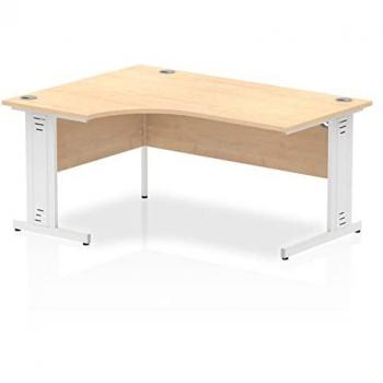 Impulse 1600mm Left Crescent Desk