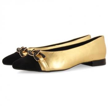 Gioseppo Ballerine in pelle Davinde Gold EU 39