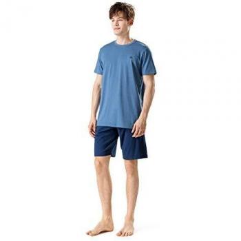 David Archy Men's Nightwear Loungewear Set (Short Sleeves)