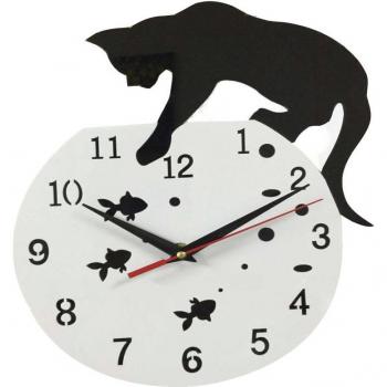 Horloge moderne en acrylique avec autocollants
