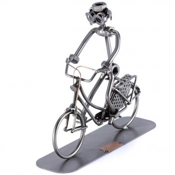 Hollandrad‑Metallmännchen 24 cm – Dekorationsfigur für Radliebhaber