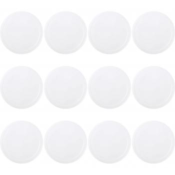 12-Piece Dustproof Plastic Lids for Food Jars