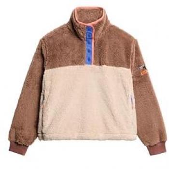 Supersoft Mash Up Fleece von Superdry – Frauen, Braun, L, Polyester
