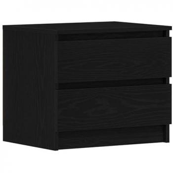 Bureau de nuit 2‑pièces – Chêne noir, 50 cm × 40 cm × 43,5 cm Vidaxl