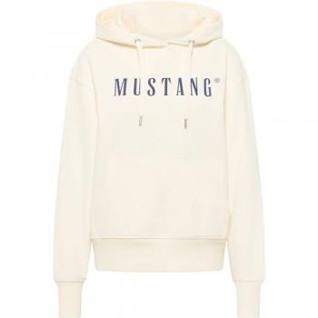 Mustang Damen Oversize Hoodie Margo aus Baumwolle Écru XS