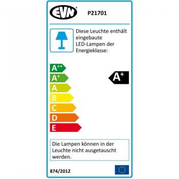 Applique da incasso LED EVN P2170, 6.000 K, bianca