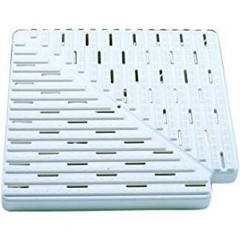 Astralpool 22380 White Plastic Corner Tile for Overflow Channels – 90°, 22 mm High, 250 mm Long