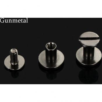 Tornillos de cabeza redonda para cuero, 10 unidades