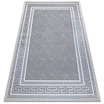 Stylish Greek Grey Gloss Carpet