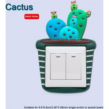 Luminous Cactus Socket Stickers
