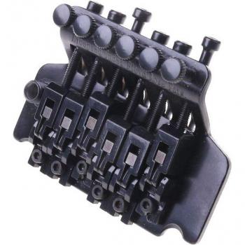 Black Double Locking Tremolo Bridge for Electric Guitar by Floyd Rose