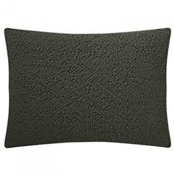 Housse de coussin en coton vert gaufré 40x60 cm