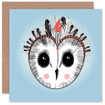 Birdsong Feathered Owl Greeting