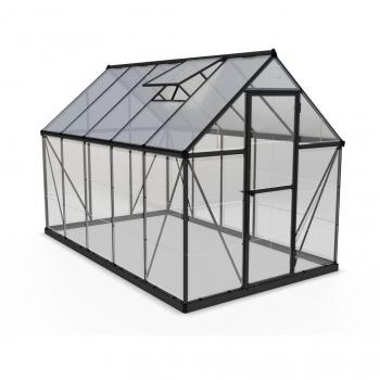 ' x 10' Palram Canopia Hybrid Grey Greenhouse