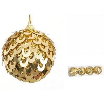 Festliche Baumschmuck Kugeln Gold