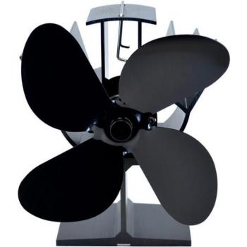 Ventilateur de poêle à bois silencieux avec distribution de chaleur
