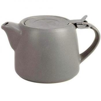 Théière avec filtre inox 0,6 L gris mat