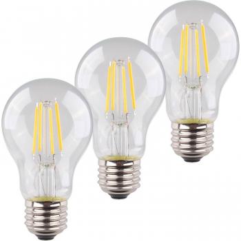 Müller-Licht LED E27 4W 2.700K filamenti 3 pezzi