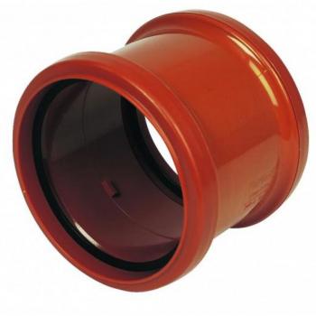 FLOPLAST 110mm Underground Drain Double Socket Coupler