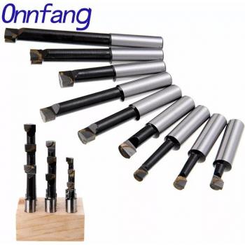 Onnfang – 9 pièces de barres d'alésage en alliage dur avec têtes en carbure de 12 mm pour fraisage de tour