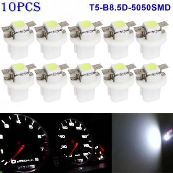 Lámpara LED 10 Uds. T5-B8.5D 5050 para Luz de Instrumentos 12V