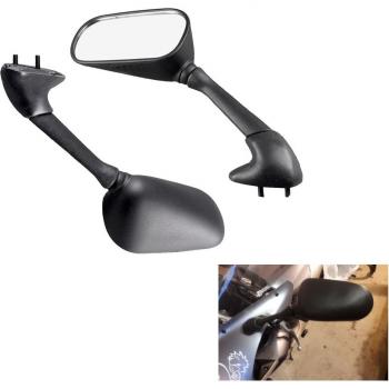 YZF R6 Black Side Mirrors Pair 2001-2003