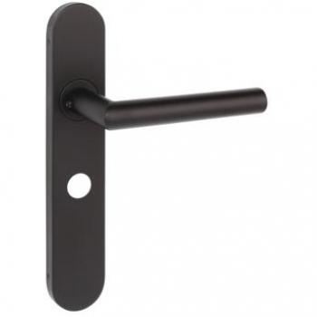 Porto Ovaal Deurkruk voor WC (63/8 mm) – RVS Zwart
