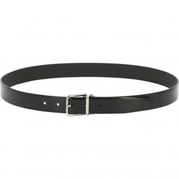Dolce & Gabbana Men's Size 110 CM Black Leather Belt