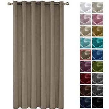 Deconovo Winddichter Vorhang 280x200 cm Taupe 1 Stück