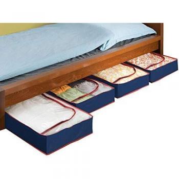 Housse de rangement sous le lit Wenko Deep Blue, set de 4