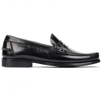 Mocasines de Cuero para Hombre, Color Negro, Talla 44