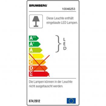 Brumberg LED Wandleuchte, 2 x 5 W, 530 lm, Aluminium