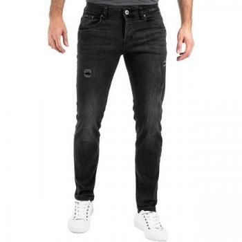 Peak Time Herren Jeans Slim Fit mit Destroyed-Effekt